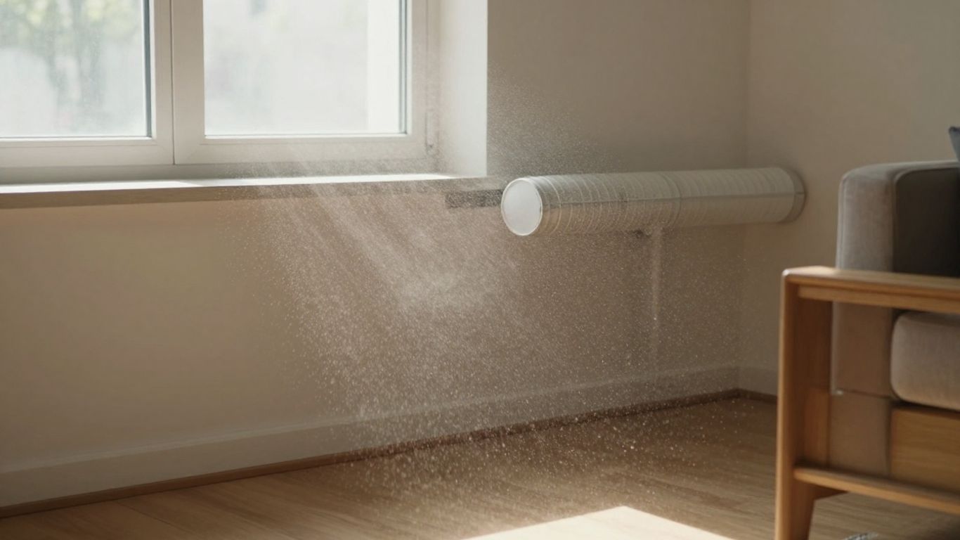 Clean air ducts in a bright, modern living room.