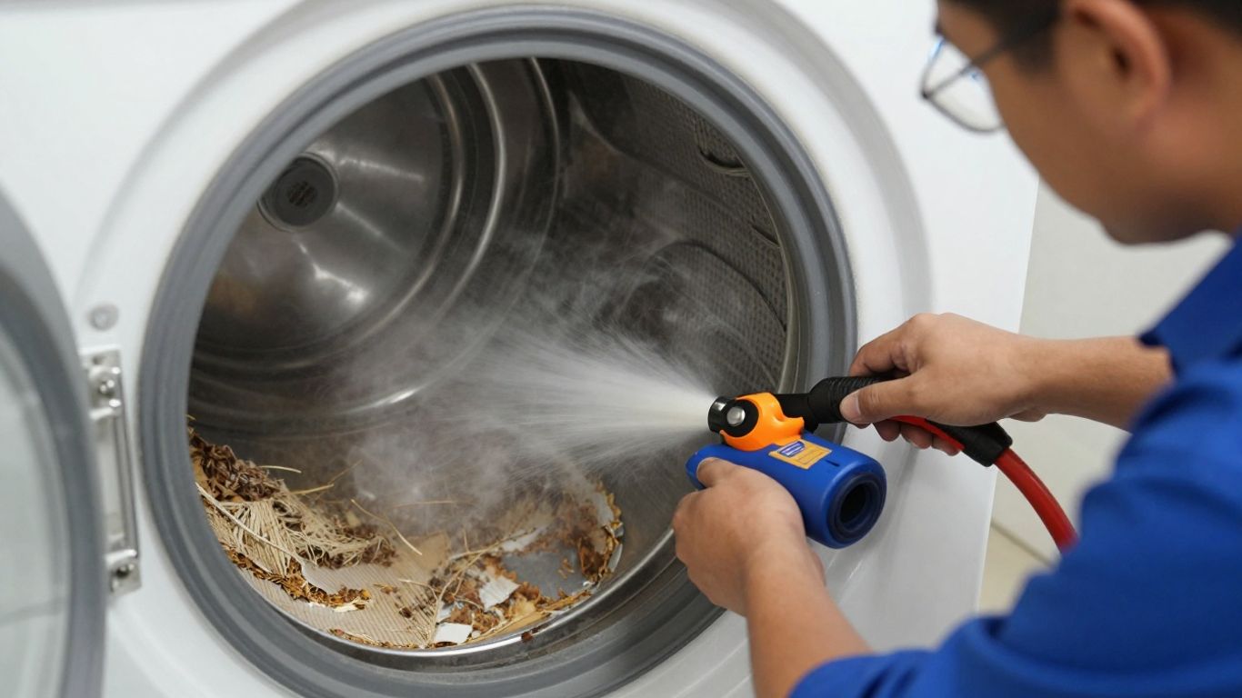 Dryer vent cleaning service in Lancaster, OH.