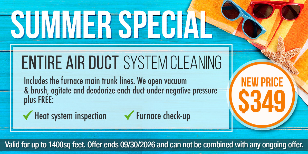 Summer 2025 HVAC duct cleaning discount